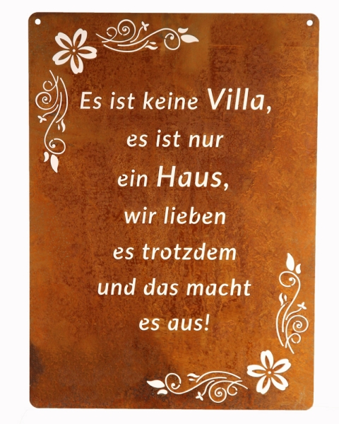 Es ist keine Villa, es ist nur ein Haus, wir lieben es trotzdem und das macht es aus !